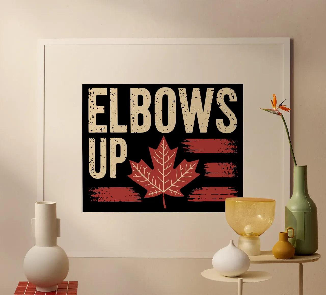 Elbows Up Kanada V5 Hahnemühle von heatherloulin