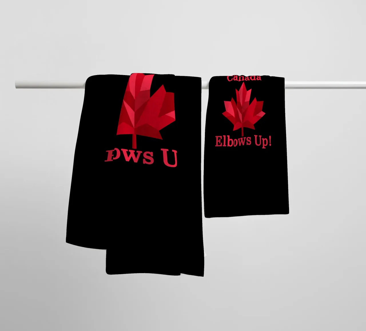 Gomiti in su Canada V6 asciugamano da bagno da heatherloulin