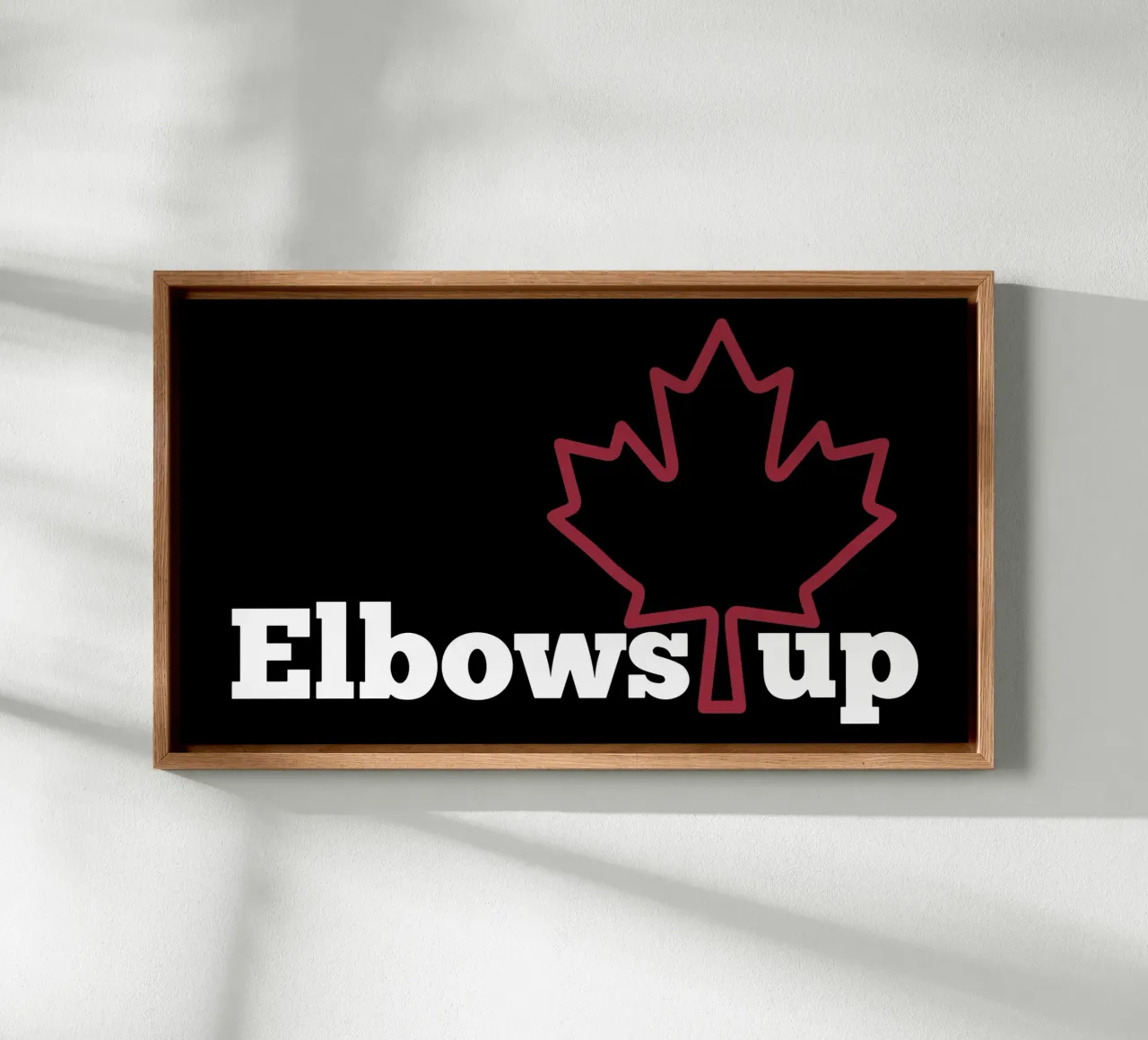 Elbows Up Canada V8 canvas by heatherloulin