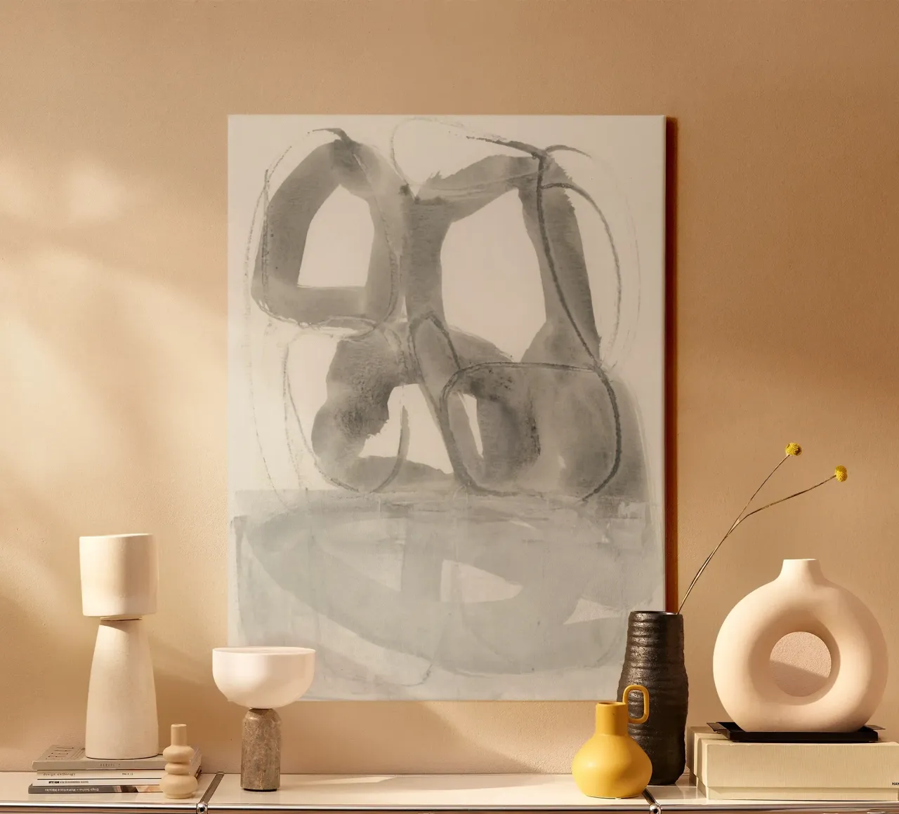 gestural abstraction 2 tela con Cornice a cassetta da IRIS LEHNHARDT FINE ART