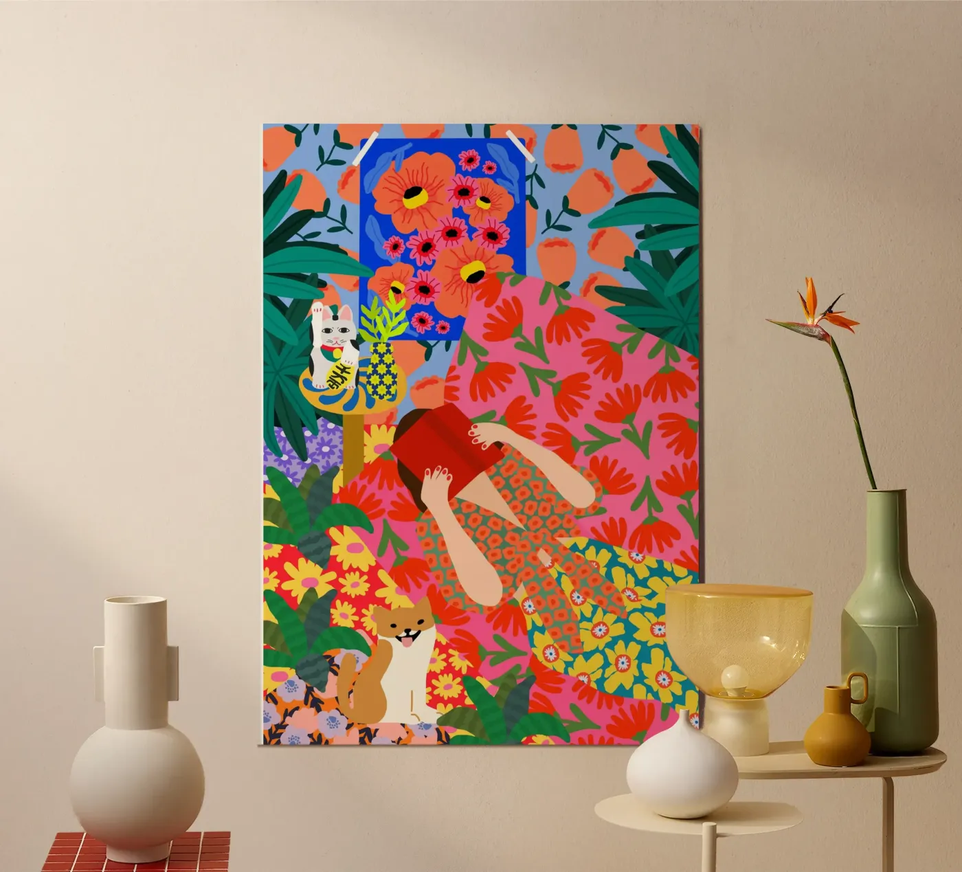 Patterned Escape panneau forex de Pictufy Sun & Spirit