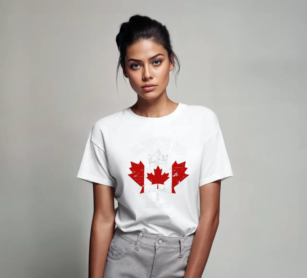 Gomiti in su Canada V9 t-shirt da heatherloulin