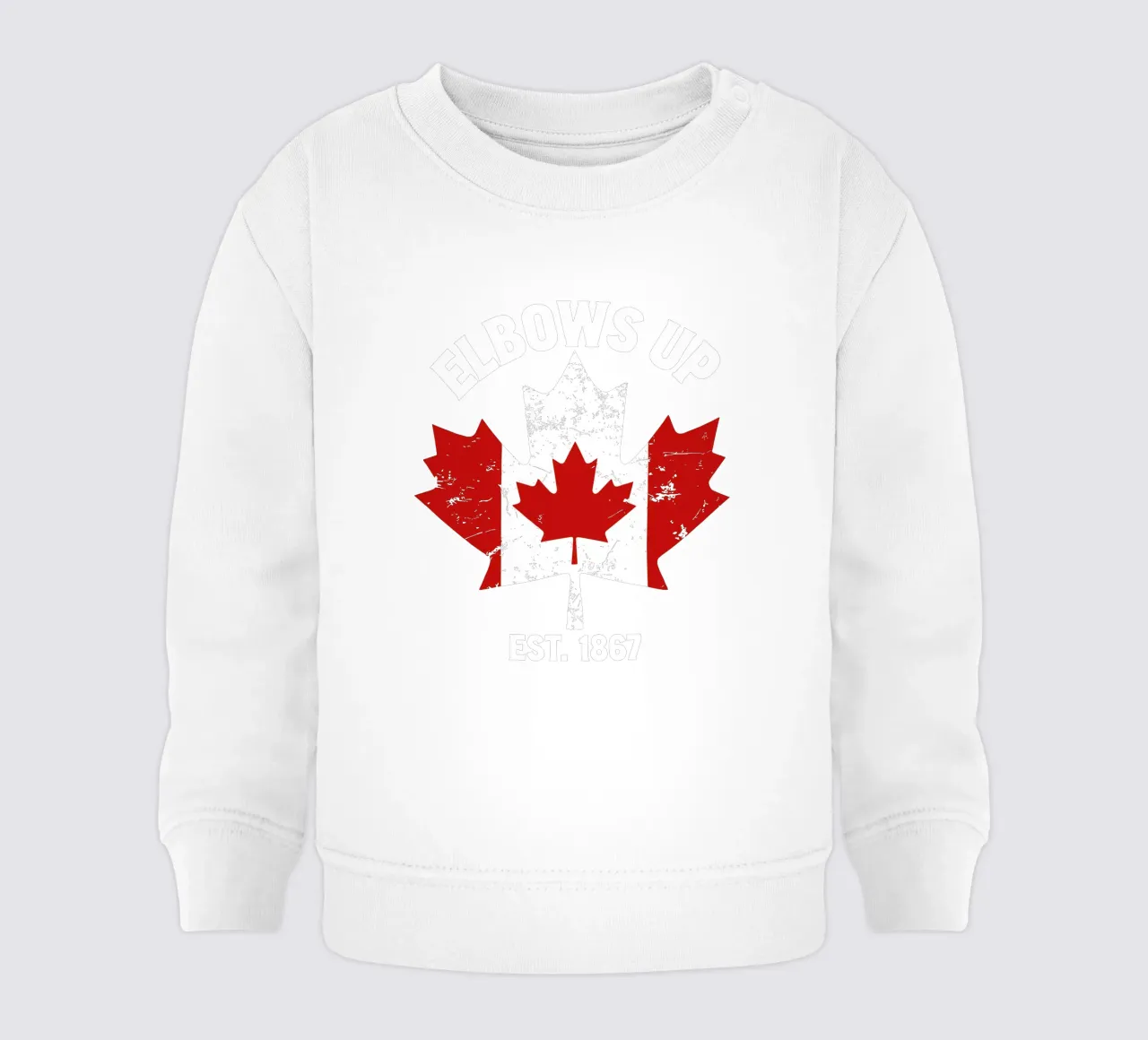 Gomiti in su Canada V9 felpa neonato da heatherloulin