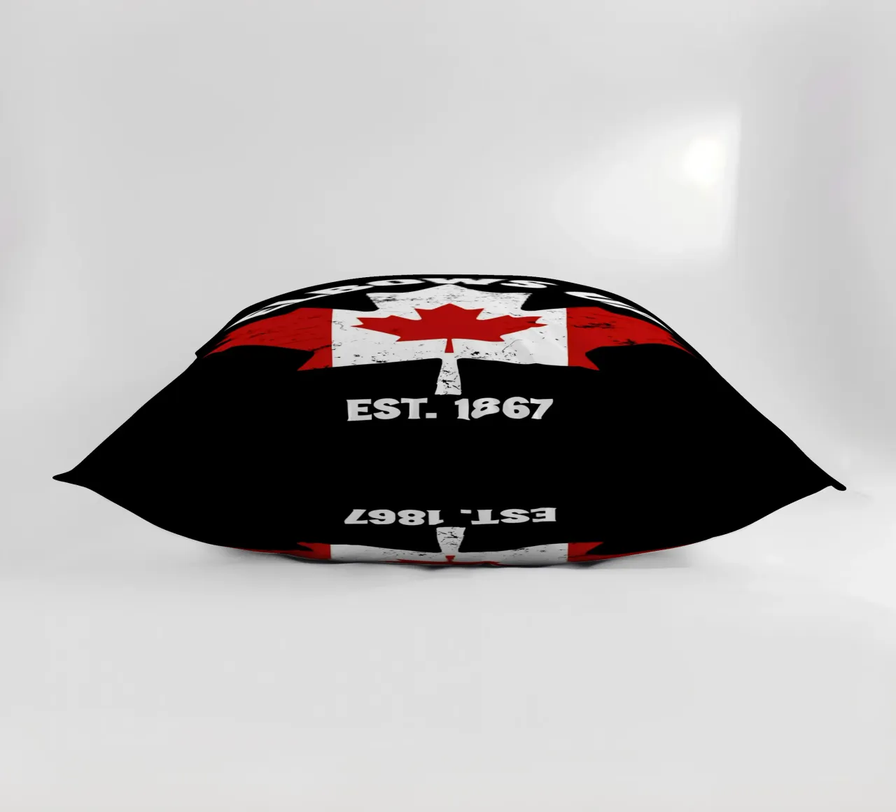 Elbows Up Canada V9 decorative cushion by heatherloulin