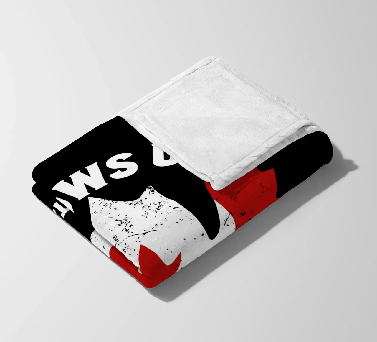 Elbows Up Canada V9 fleece blanket by heatherloulin