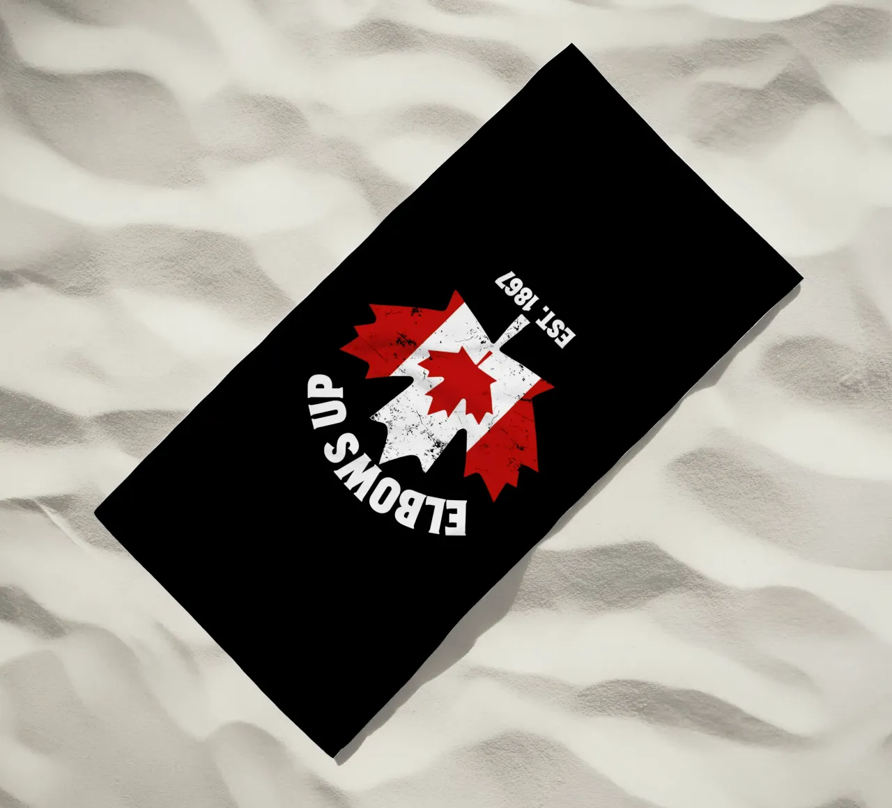 Gomiti in su Canada V9 telo mare da heatherloulin