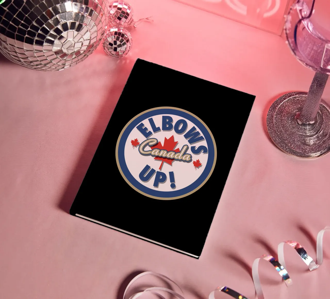 Elbows Up Canada V10 notebook by heatherloulin