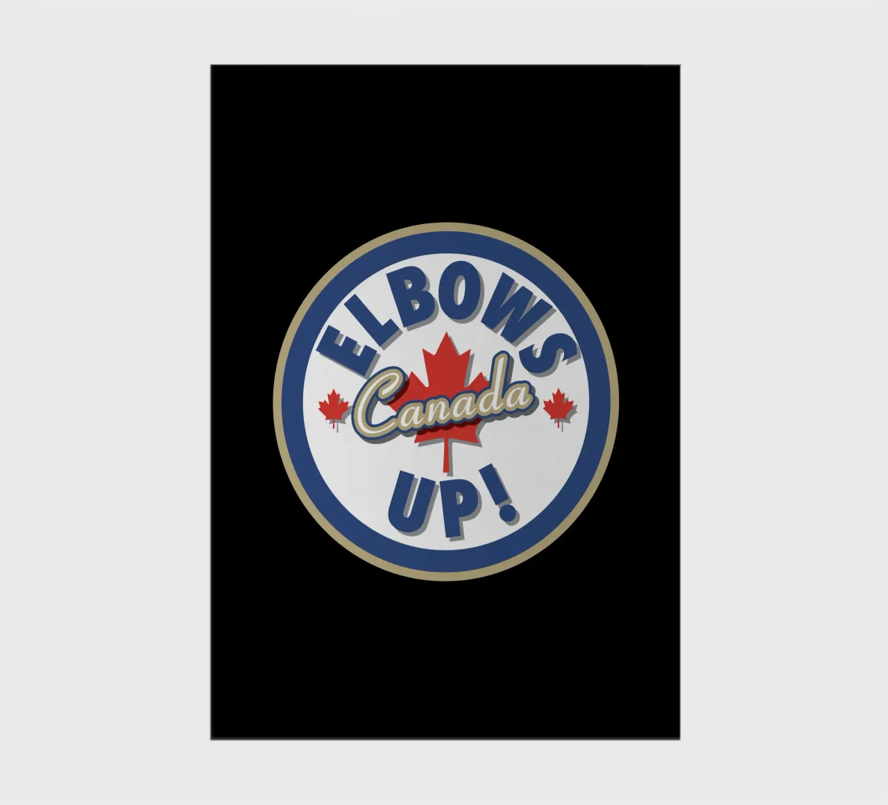 Elbows Up Canada V10 notebook by heatherloulin
