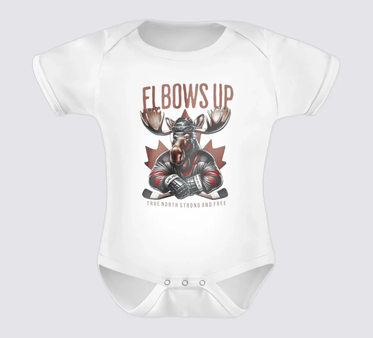 Gomiti in su Canada V11 body neonato maniche corte da heatherloulin