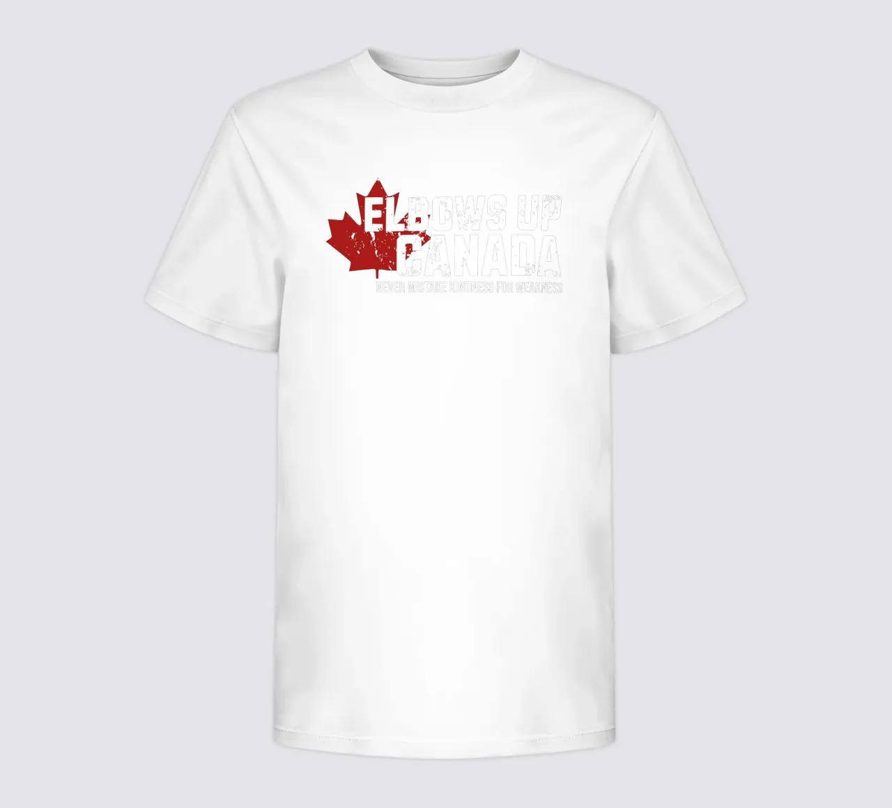 Elbows Up Canada V12 kids t-shirt by heatherloulin
