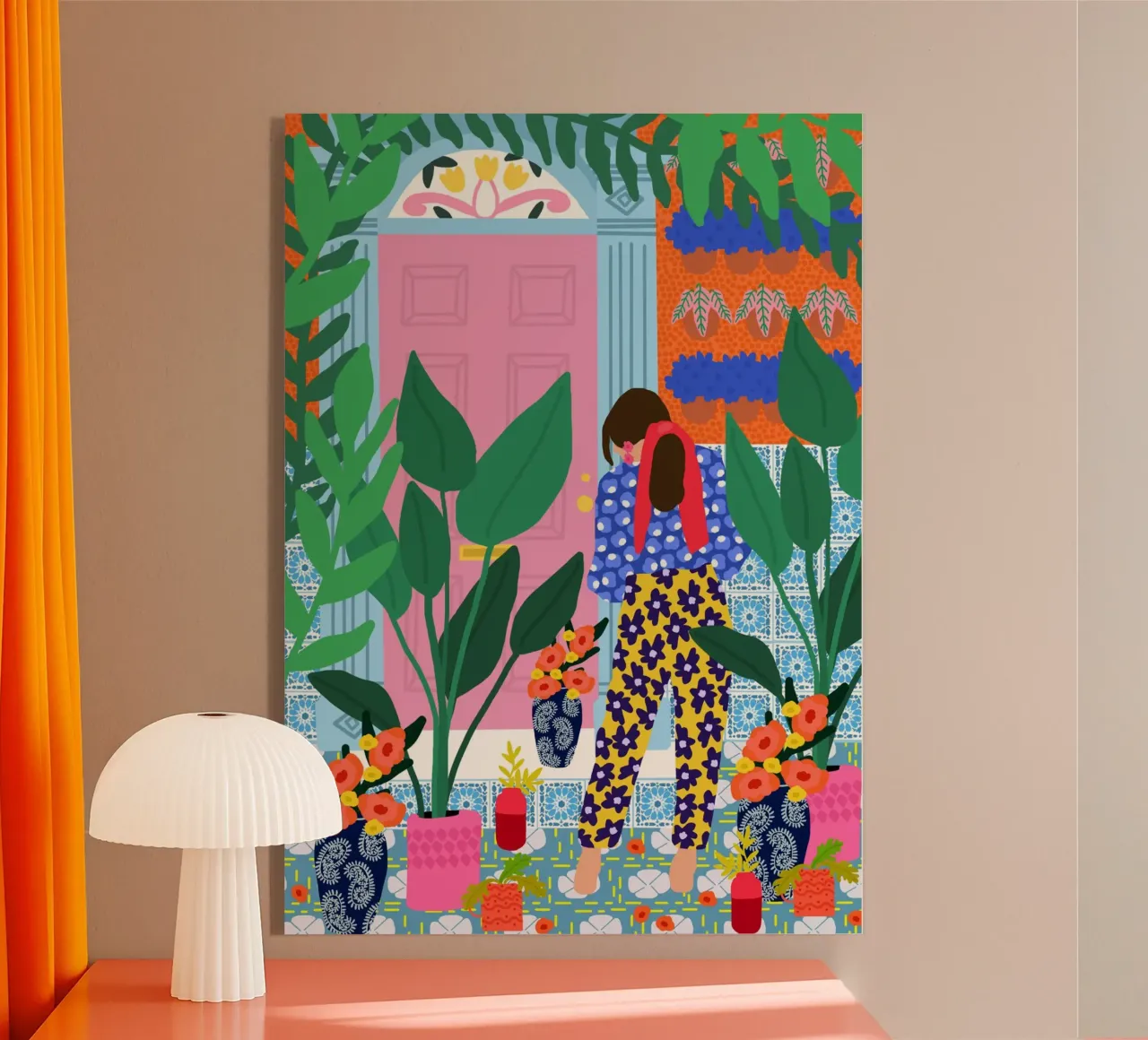 Ragazza floreale plexiglass da Pictufy Sun & Spirit