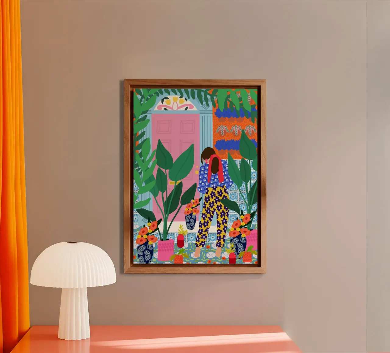 Ragazza floreale alluminio dibond da Pictufy Sun & Spirit