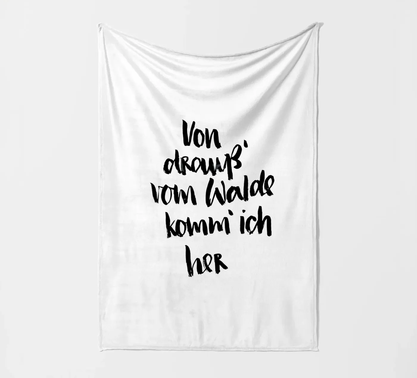 Vom Walde Fleecedecke von Brushmeetspaper