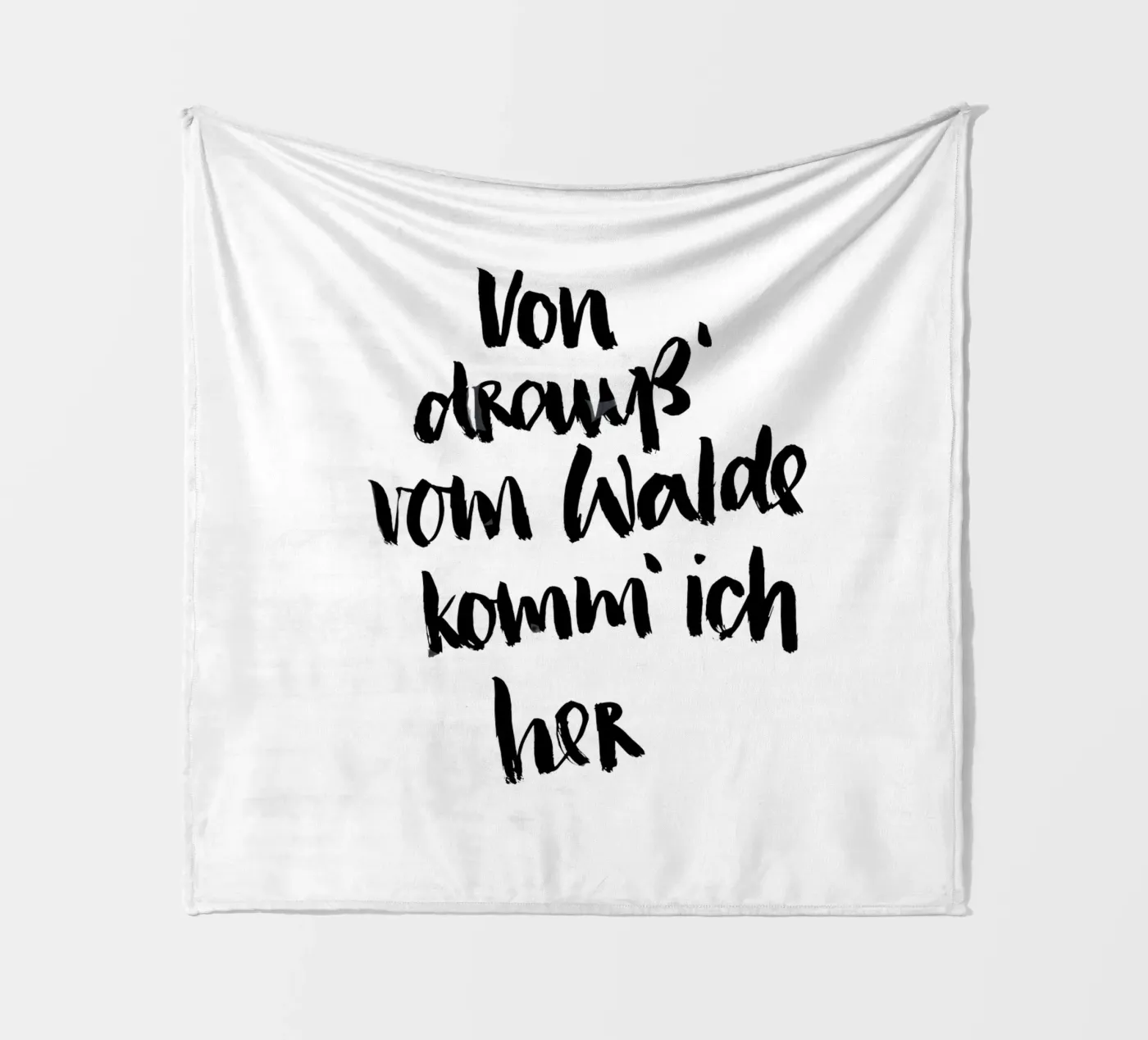 Vom Walde Fleecedecke von Brushmeetspaper