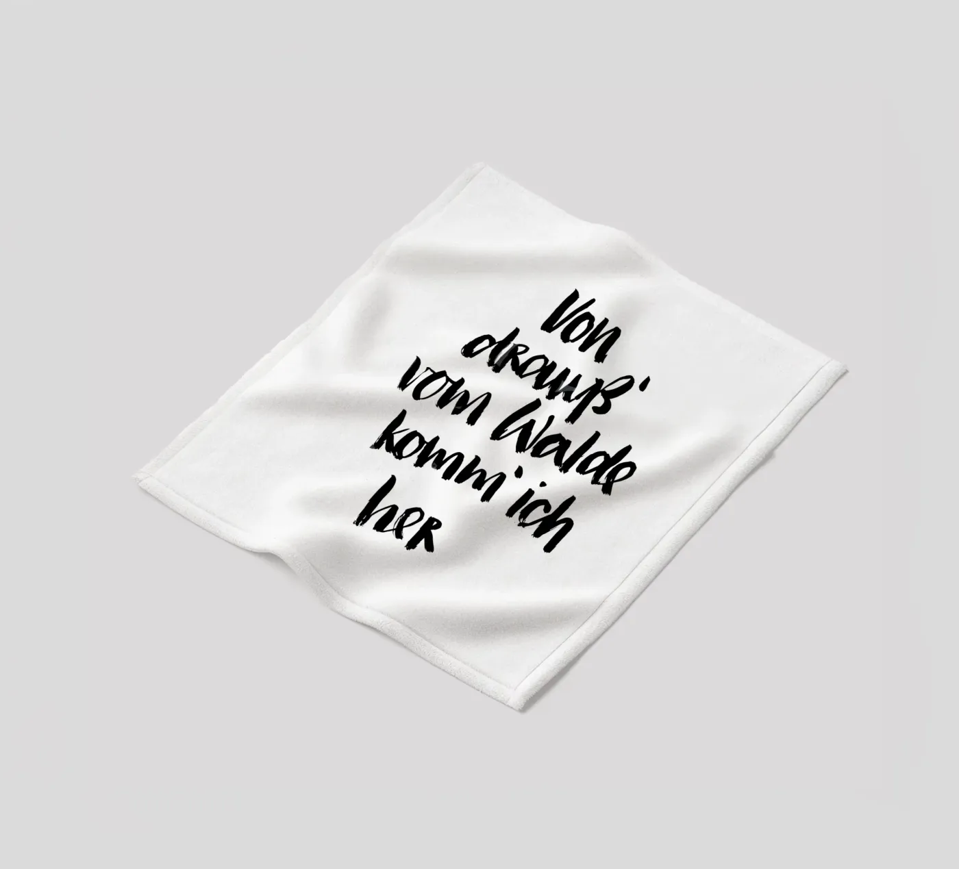 Vom Walde Fleecedecke von Brushmeetspaper