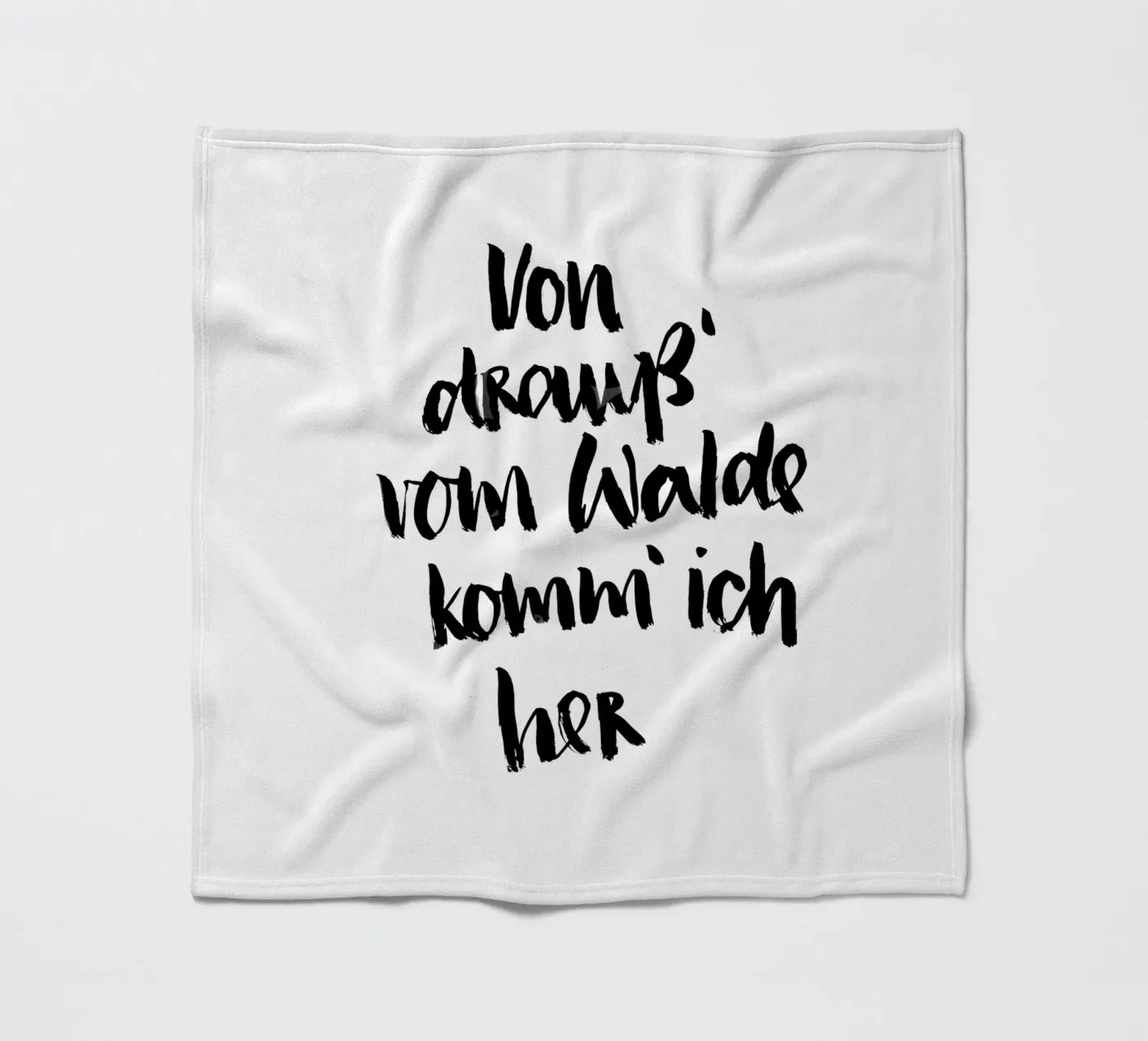 Vom Walde Fleecedecke von Brushmeetspaper