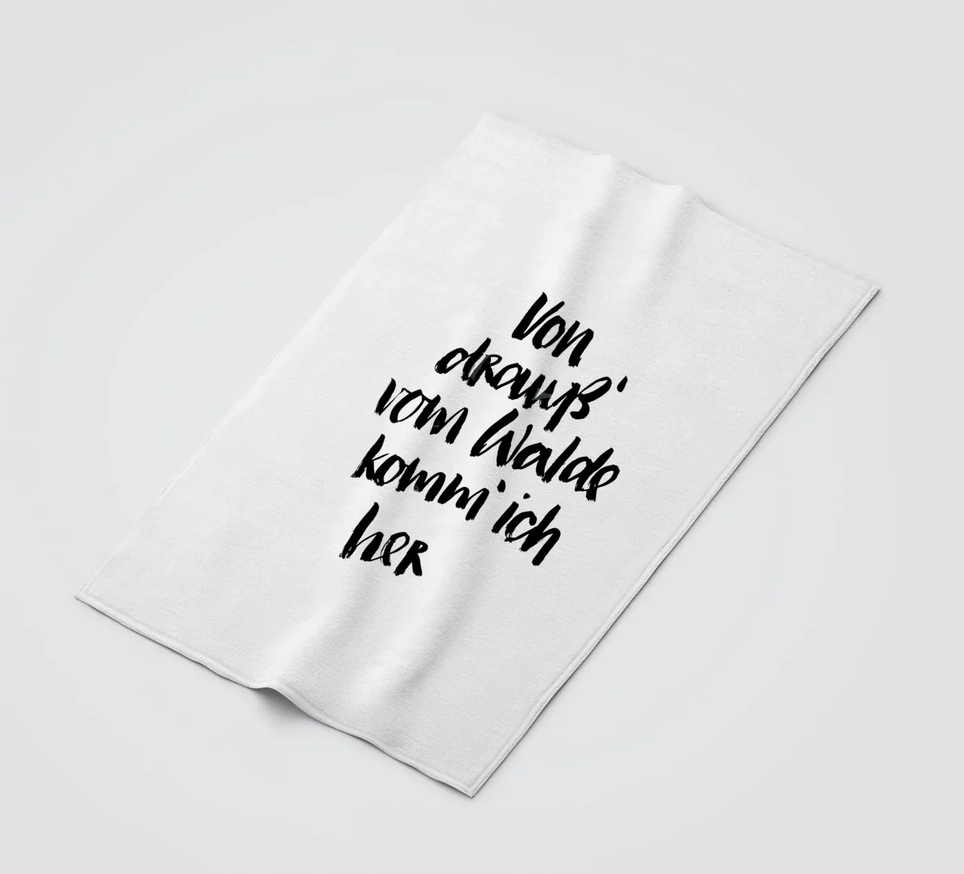 Vom Walde Fleecedecke von Brushmeetspaper