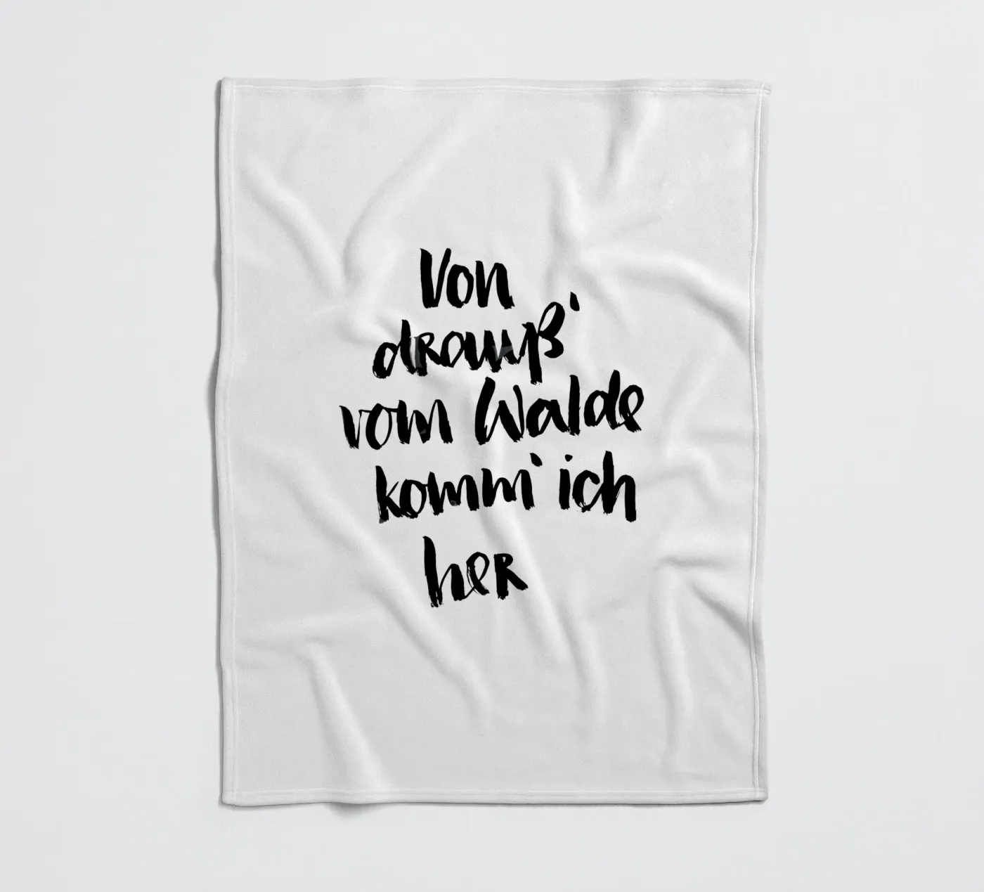 Vom Walde Fleecedecke von Brushmeetspaper