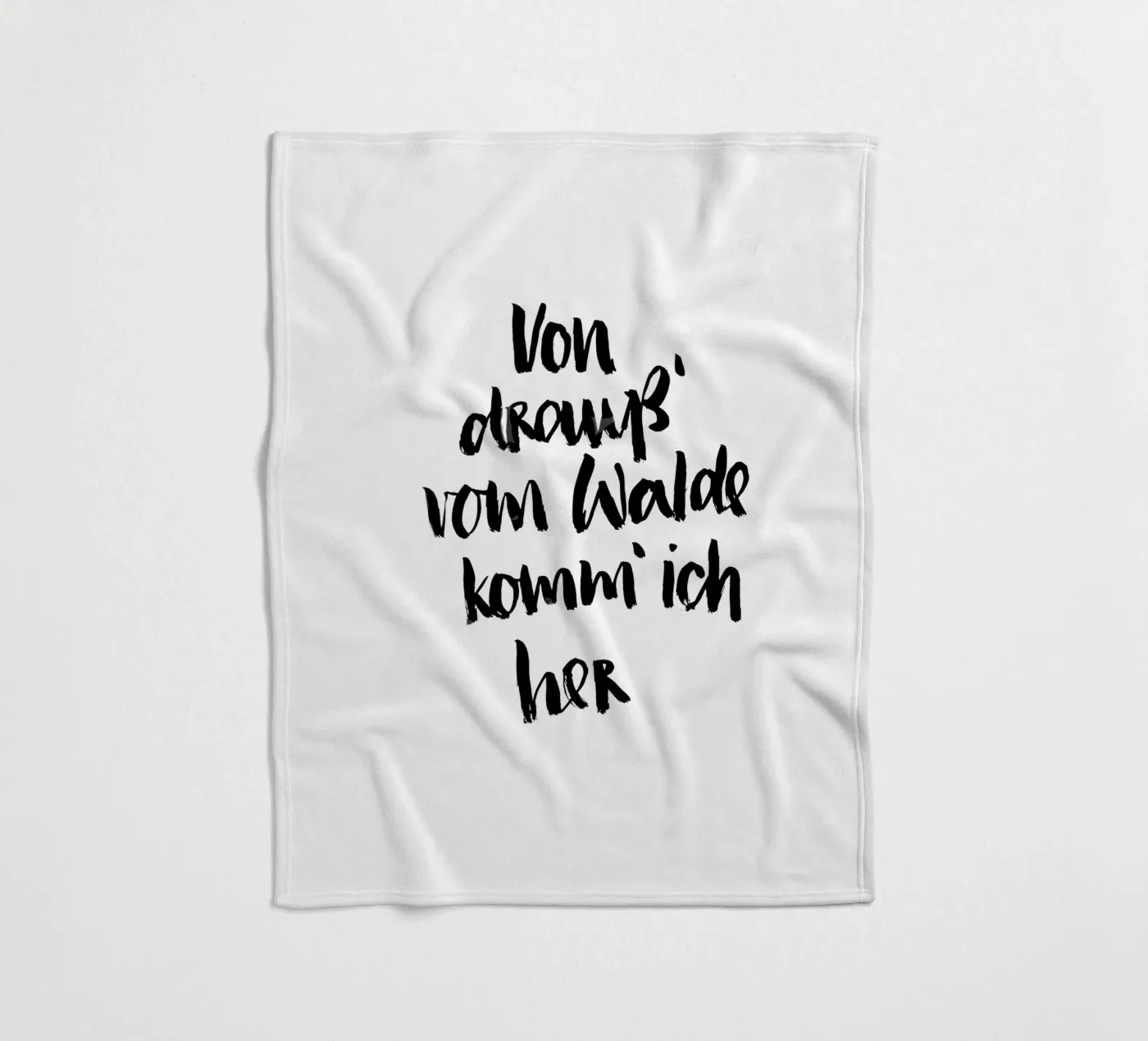 Vom Walde Fleecedecke von Brushmeetspaper