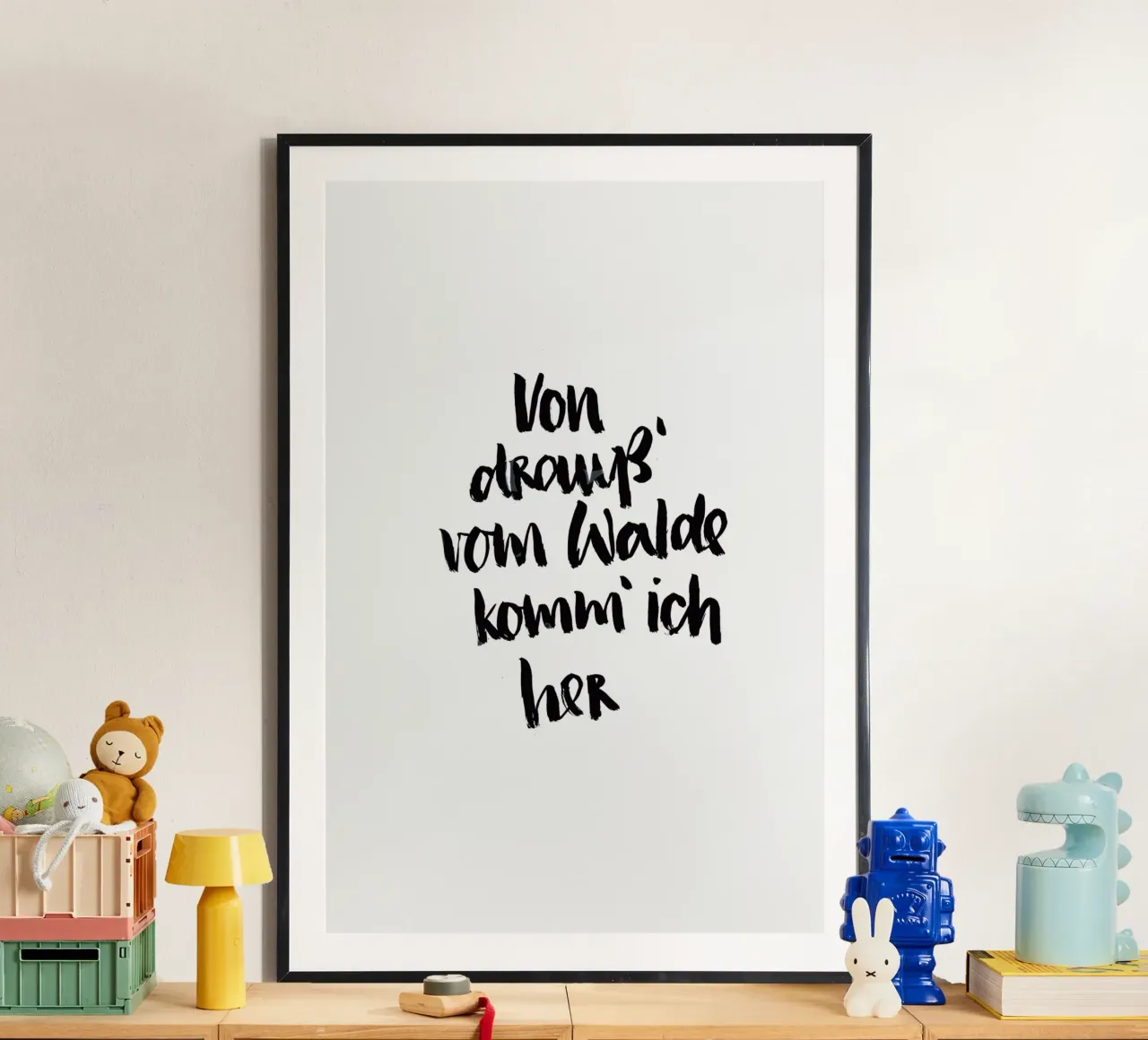 Vom Walde poster da Brushmeetspaper