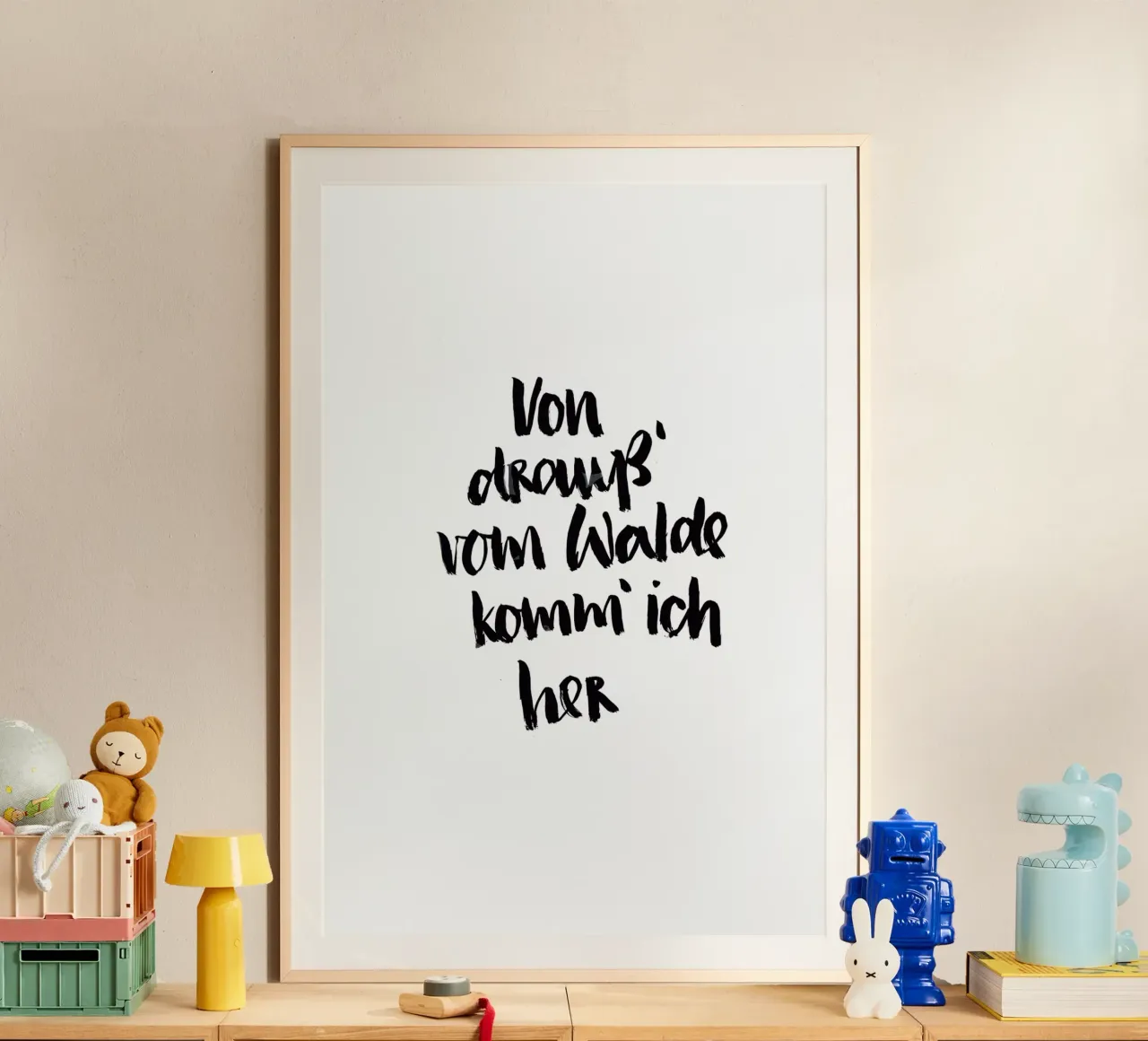 Vom Walde poster da Brushmeetspaper
