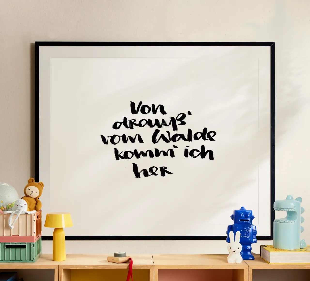 Vom Walde poster da Brushmeetspaper