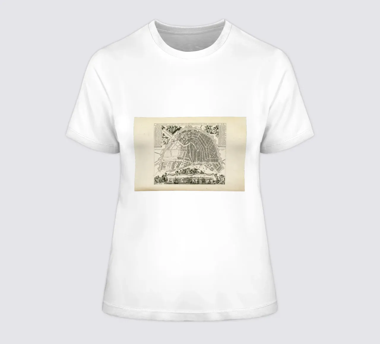 Amsterdam, The Netherlands, 1683 t-shirt da donna da Artokoloro Quint Lox Ltd