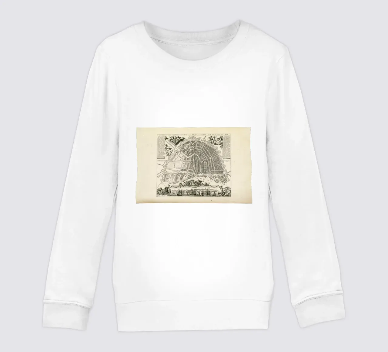 Amsterdam, The Netherlands, 1683 felpa bambino da Artokoloro Quint Lox Ltd