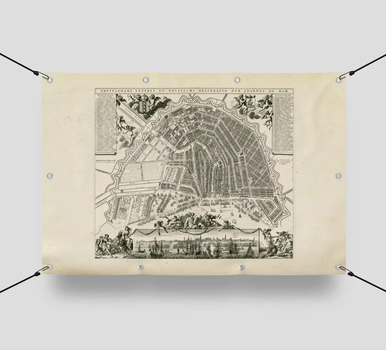 Amsterdam, The Netherlands, 1683 telo in pvc da Artokoloro Quint Lox Ltd