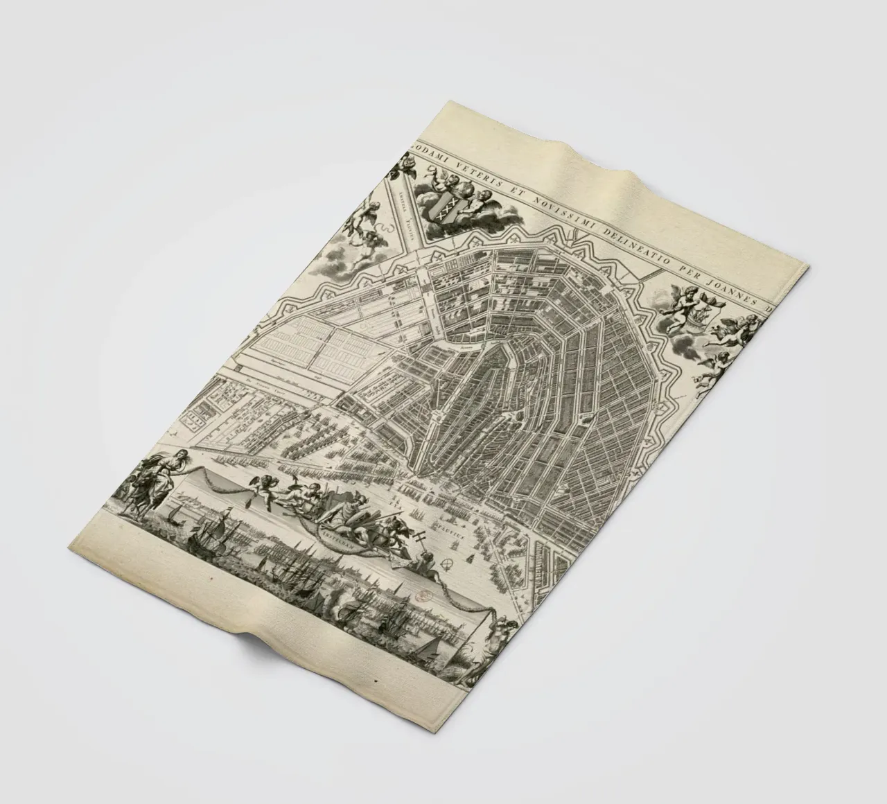 Amsterdam, The Netherlands, 1683 coperta in pile da Artokoloro Quint Lox Ltd