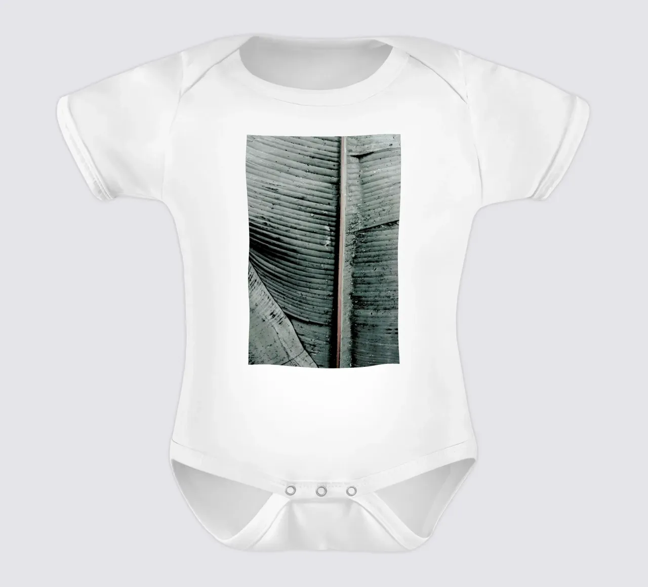 Beach Palm Patterns 8 babyrompertje korte mouwen van Chris Abatzis