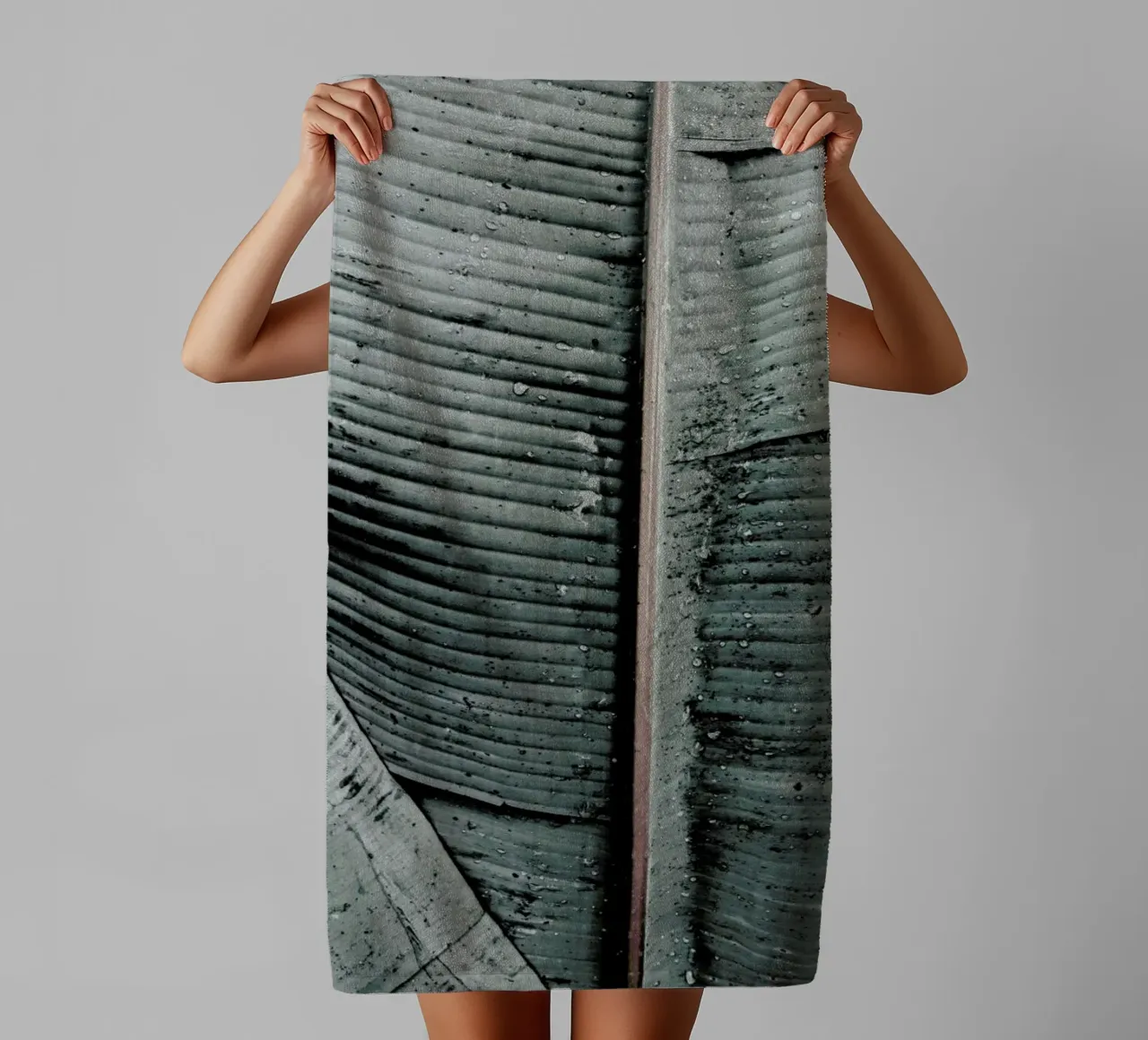 Beach Palm Patterns 8 towel by Chris Abatzis