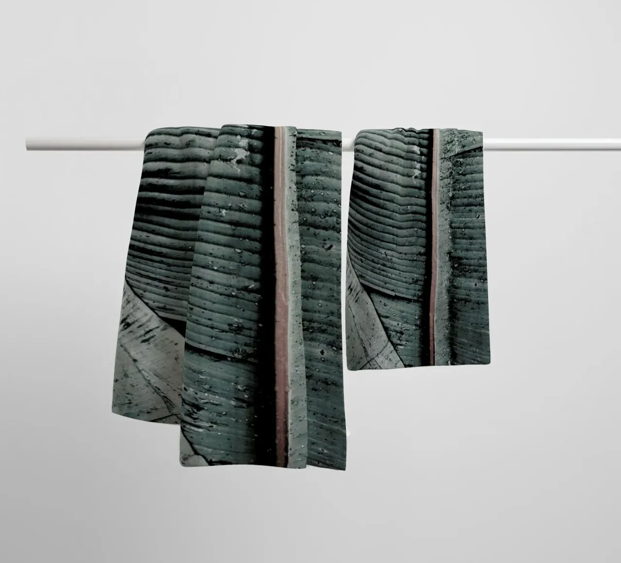 Beach Palm Patterns 8 towel by Chris Abatzis