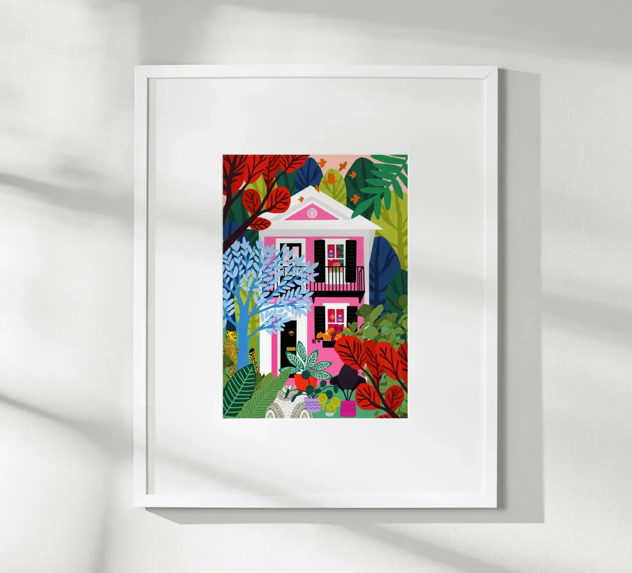 Haus in den Wäldern Poster von Pictufy Sun & Spirit