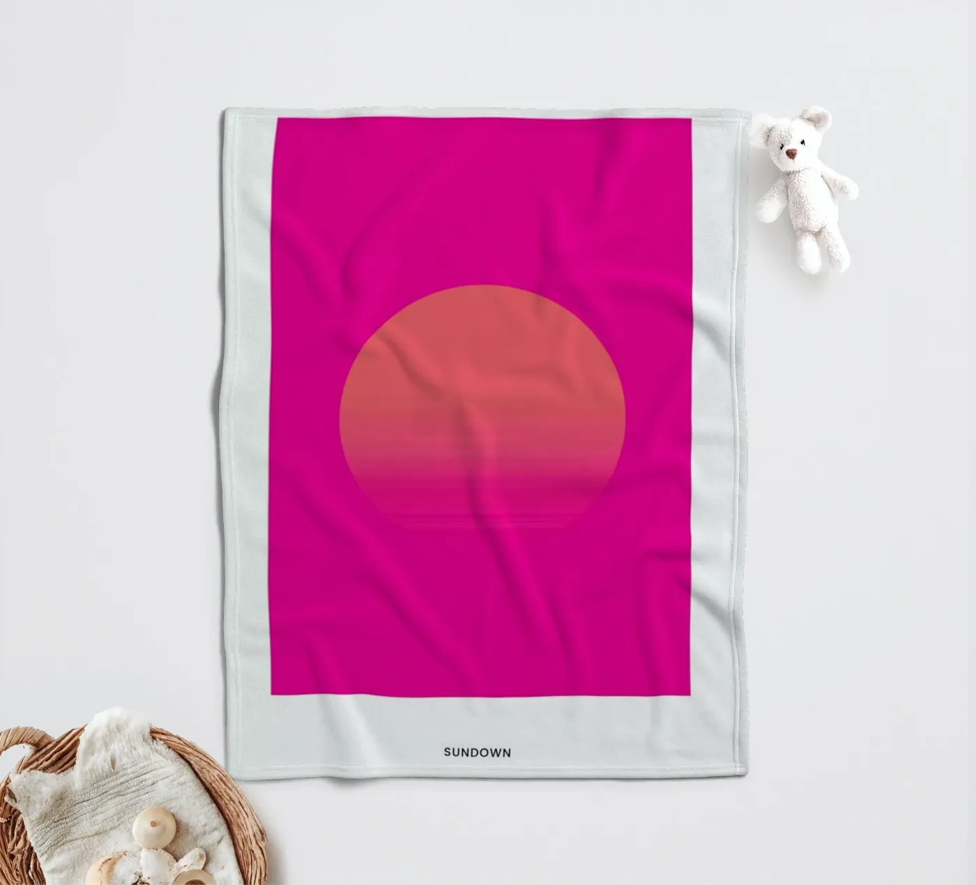 Sundown #9 Fleecedecke von daylight design studio