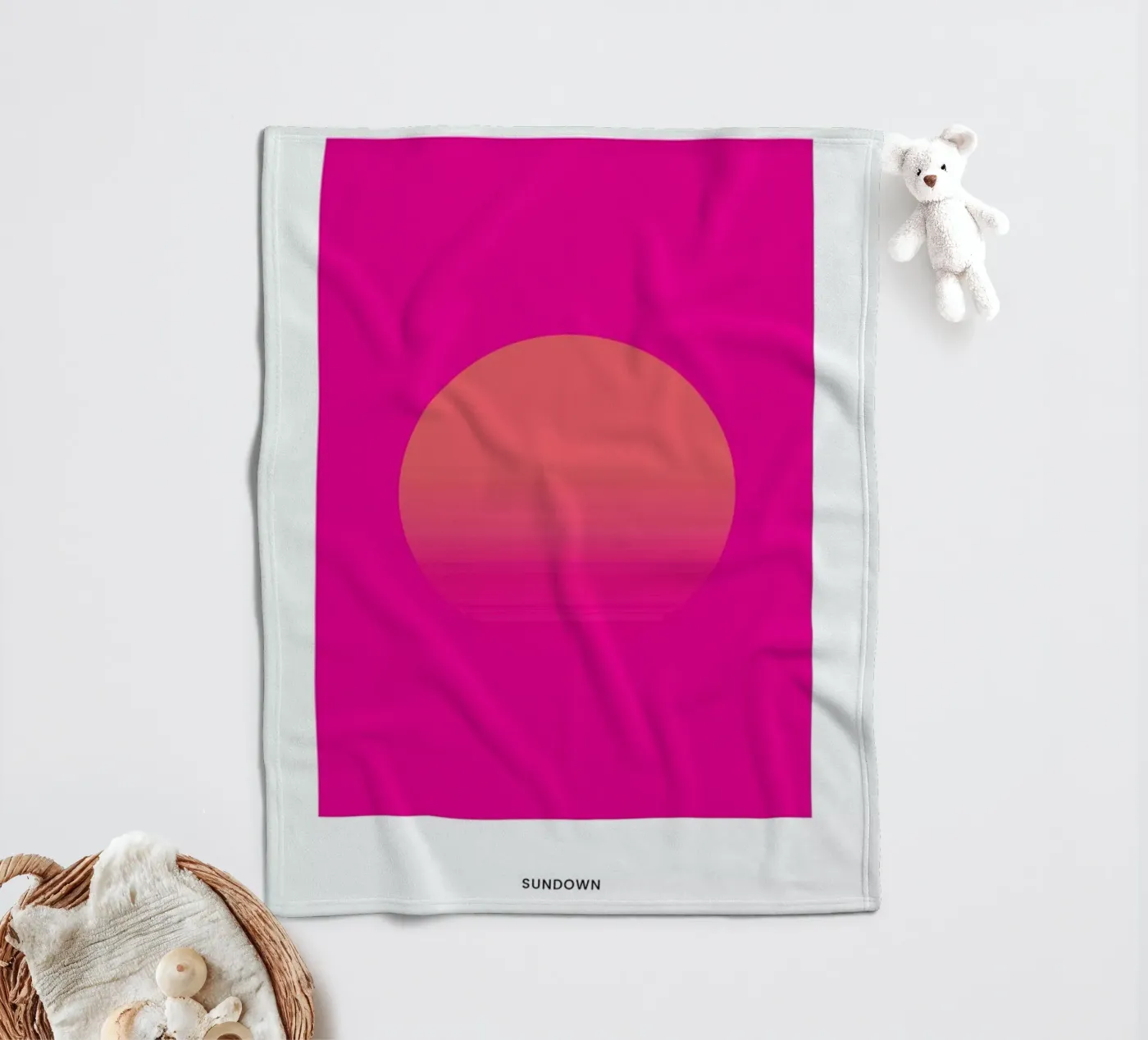 Sundown #9 fleecedeken van daylight design studio