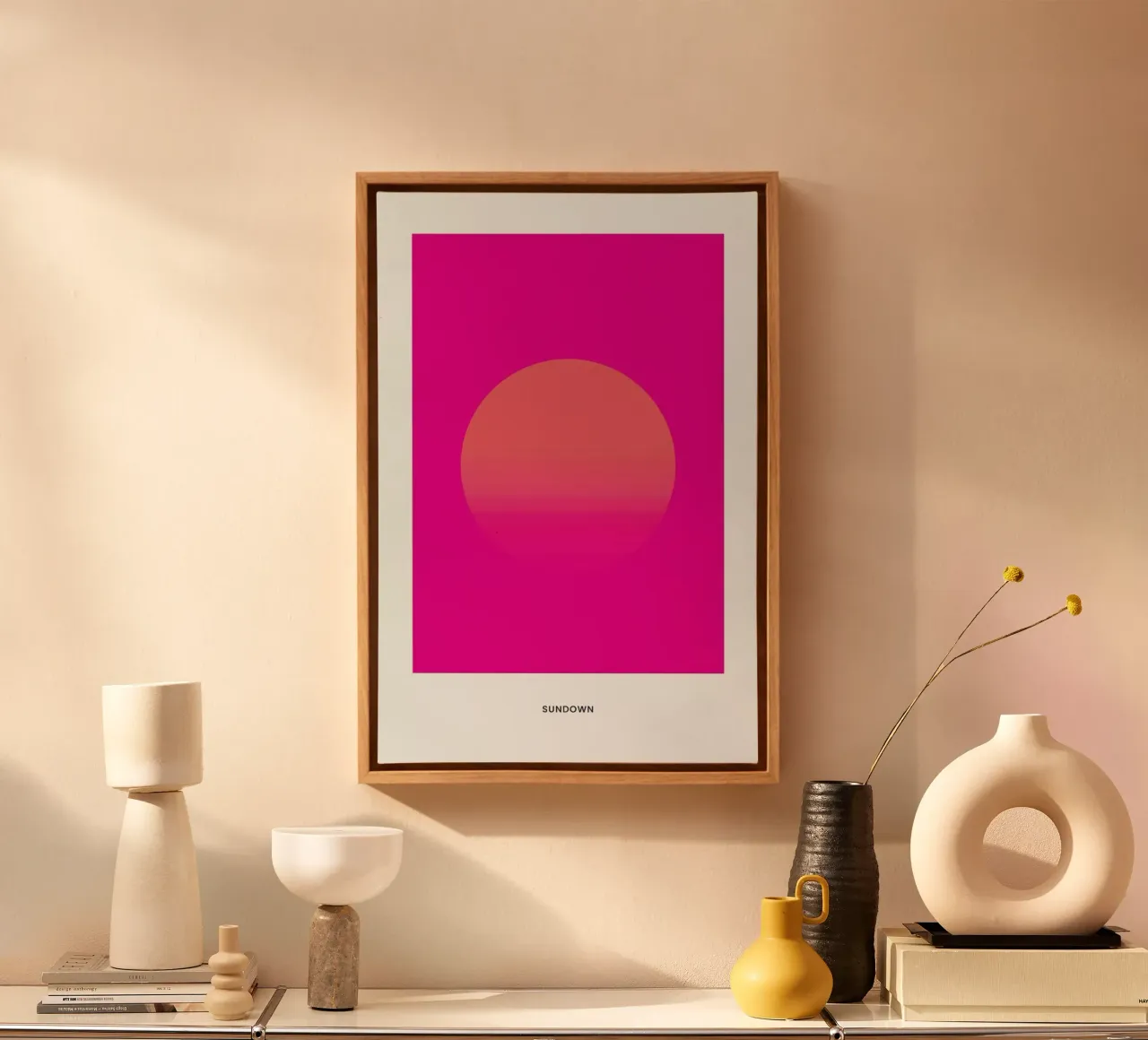 Sundown #9 tela con Cornice a cassetta da daylight design studio