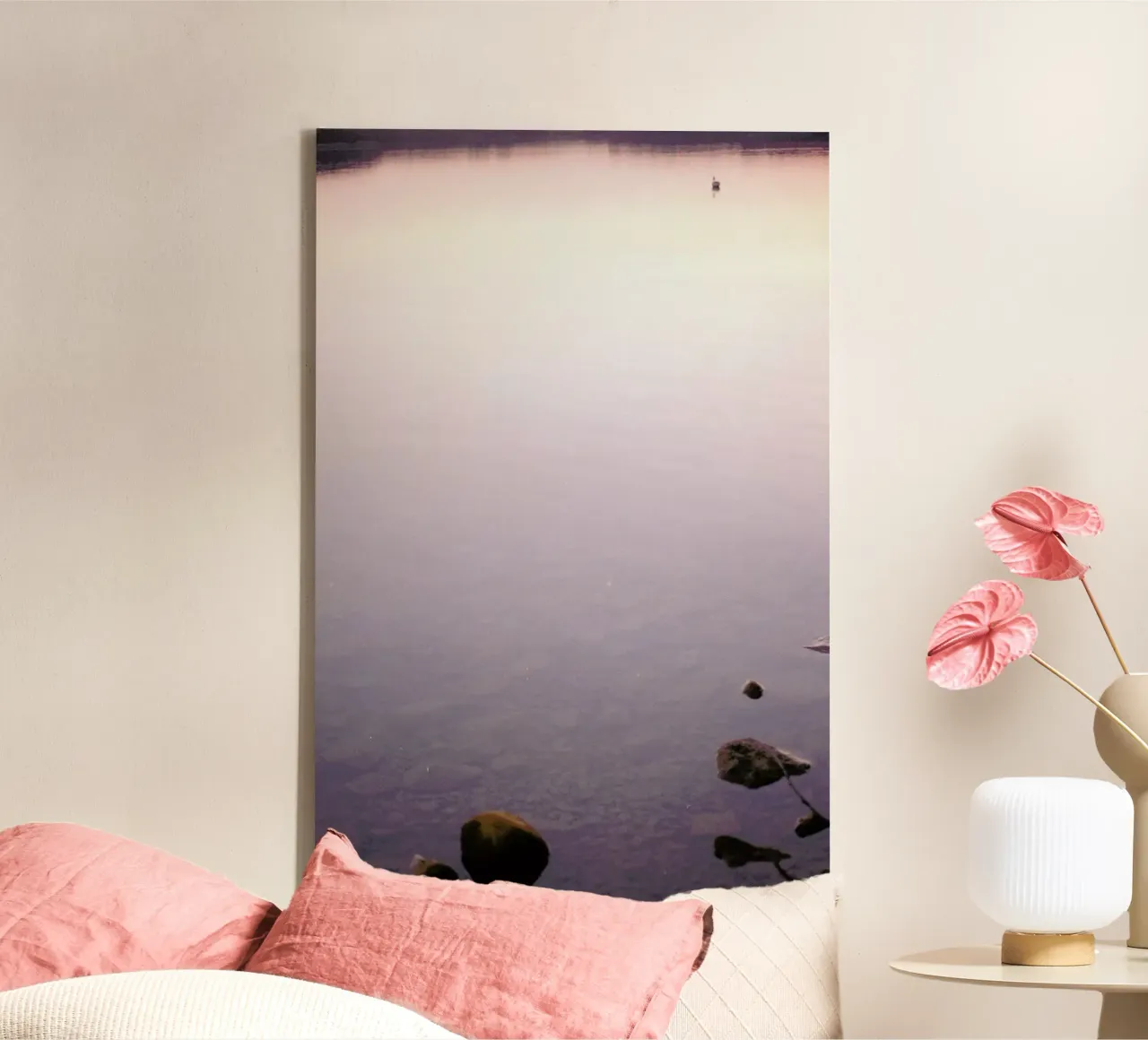 Neulich Abends… tela con Cornice a cassetta da Picture On The Fridge