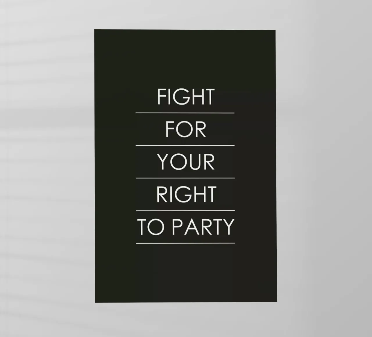 Fight for Your Right pellicola backlit da Studio One