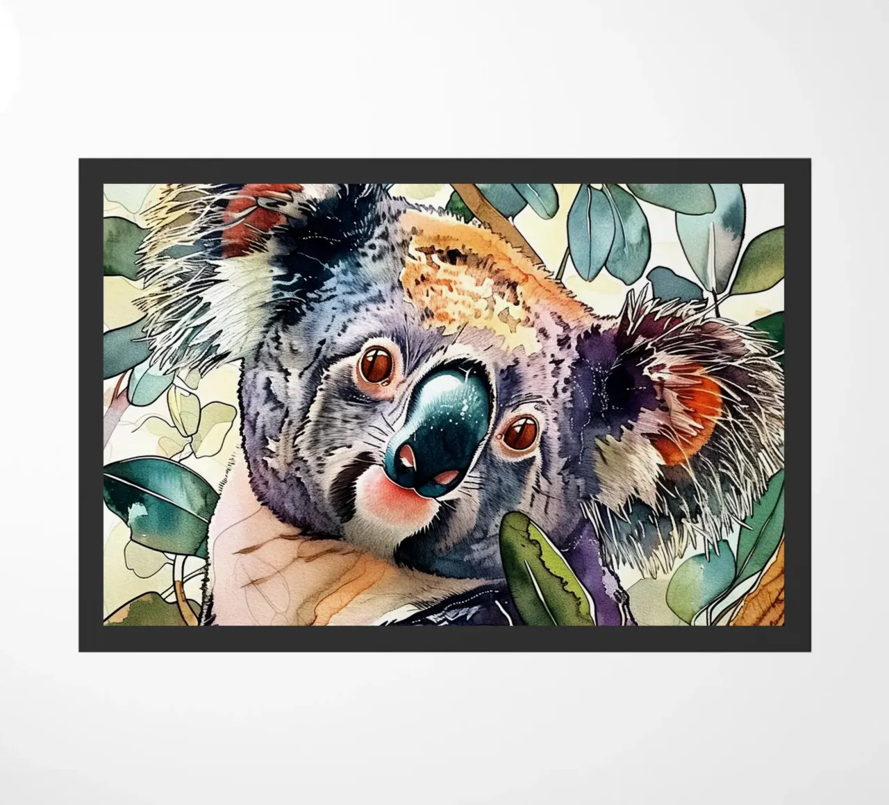 Koala beer dierenkunst deurmat van Justyna Jaszke JBJart