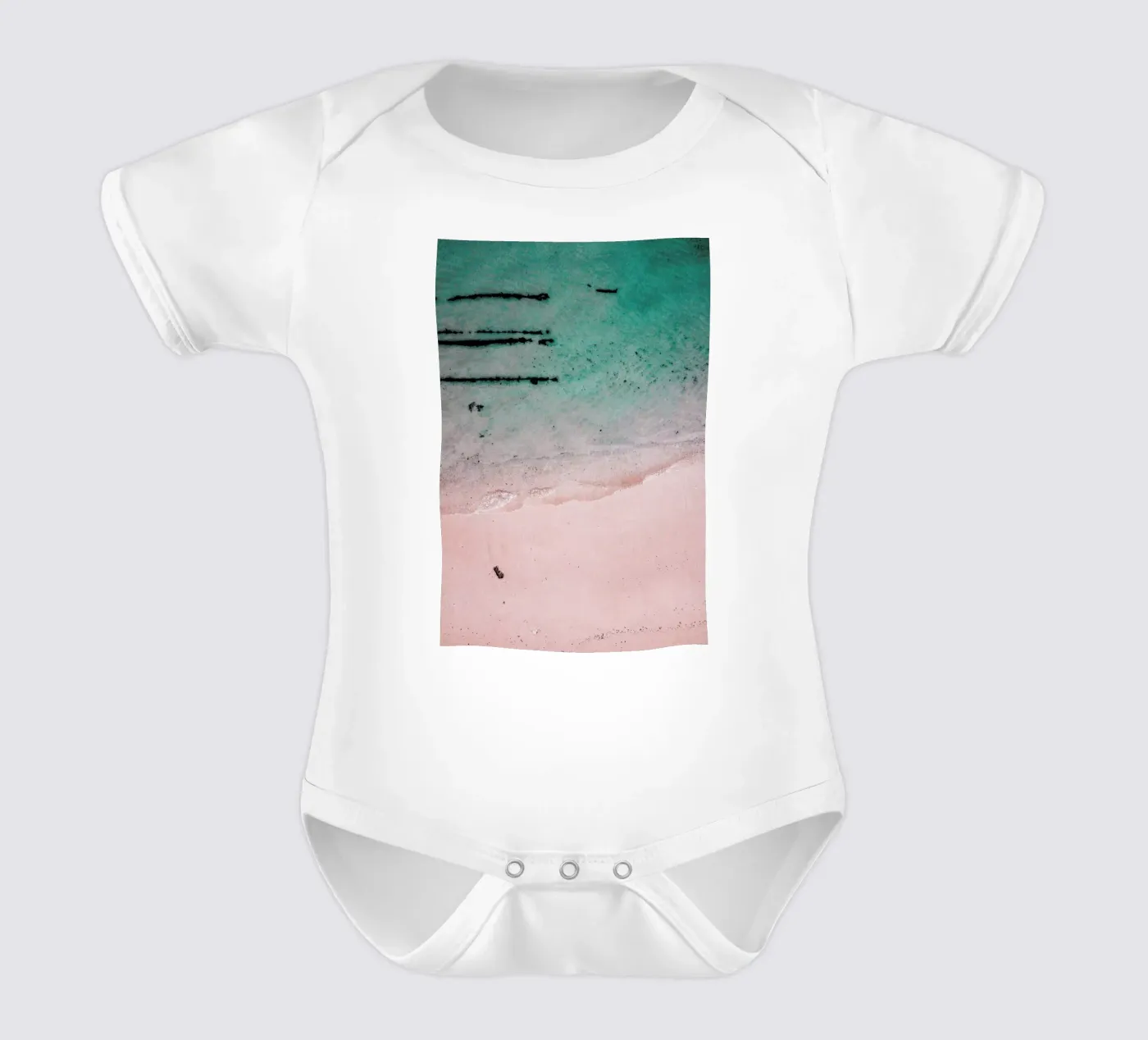 Beach Patterns2 body neonato maniche corte da Chris Abatzis