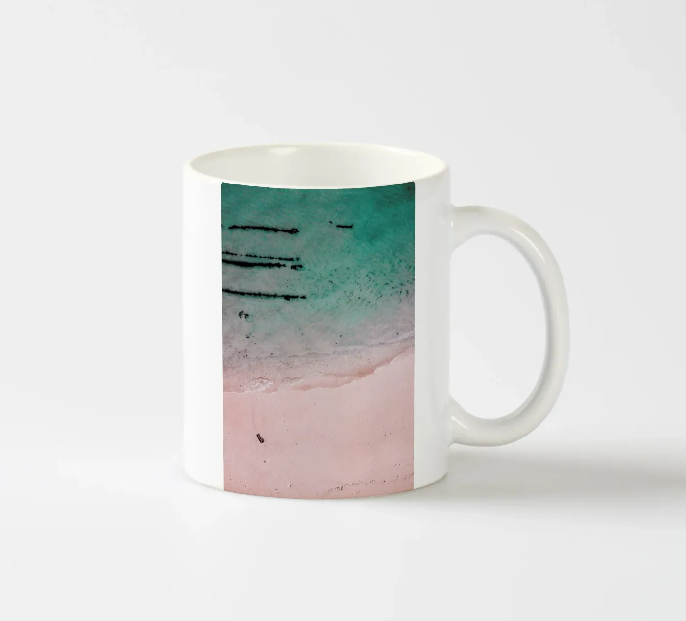 Beach Patterns2 Keramik Tasse von Chris Abatzis