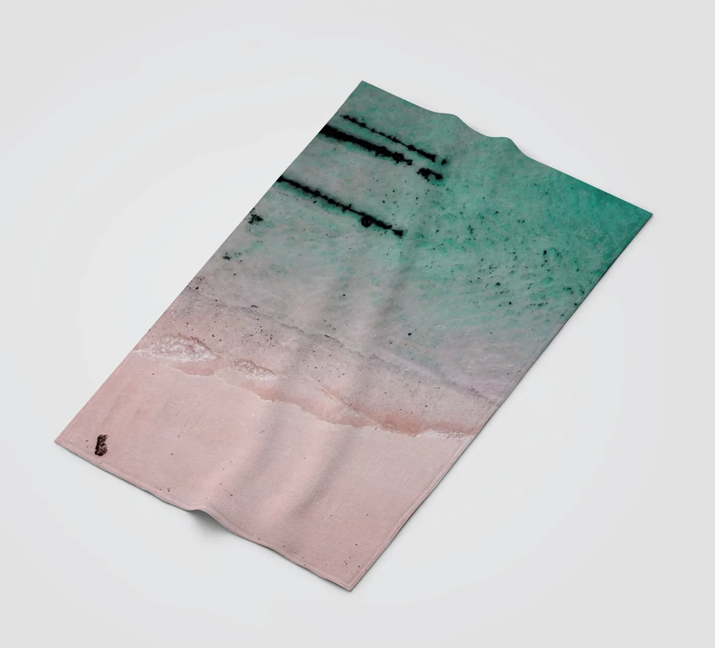 Beach Patterns2 Fleecedecke von Chris Abatzis