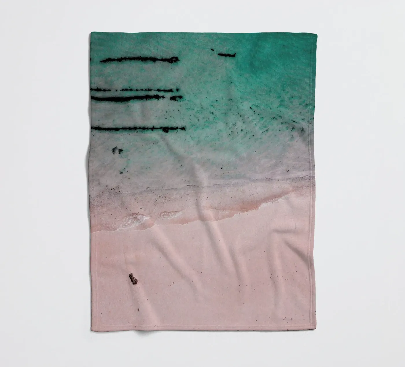 Beach Patterns2 Fleecedecke von Chris Abatzis