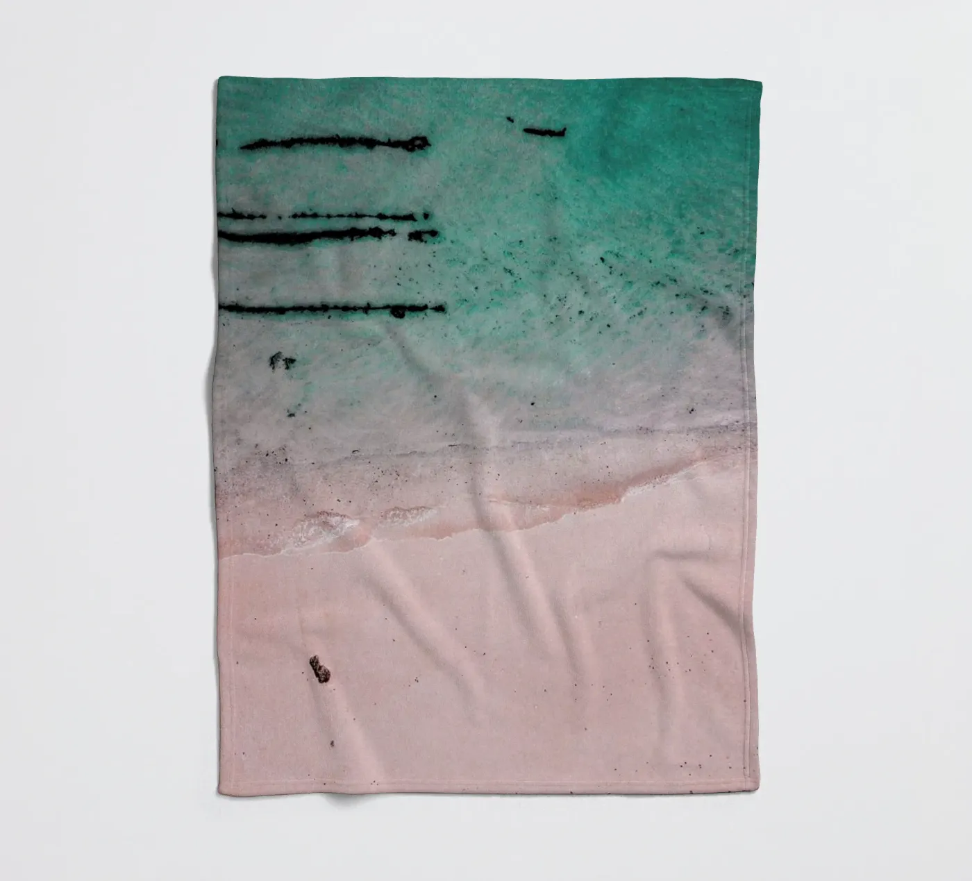 Beach Patterns2 Fleecedecke von Chris Abatzis