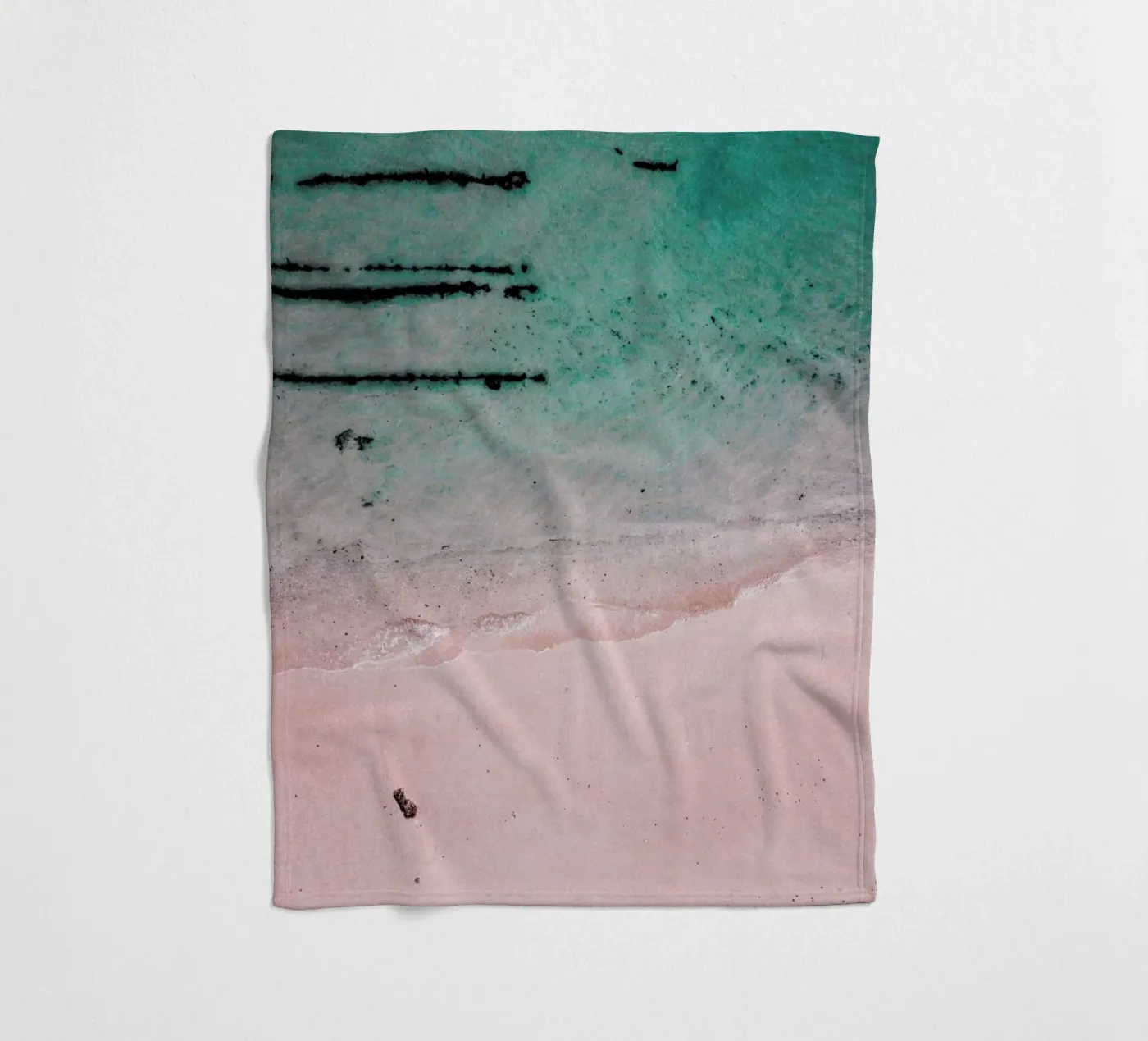 Beach Patterns2 Fleecedecke von Chris Abatzis