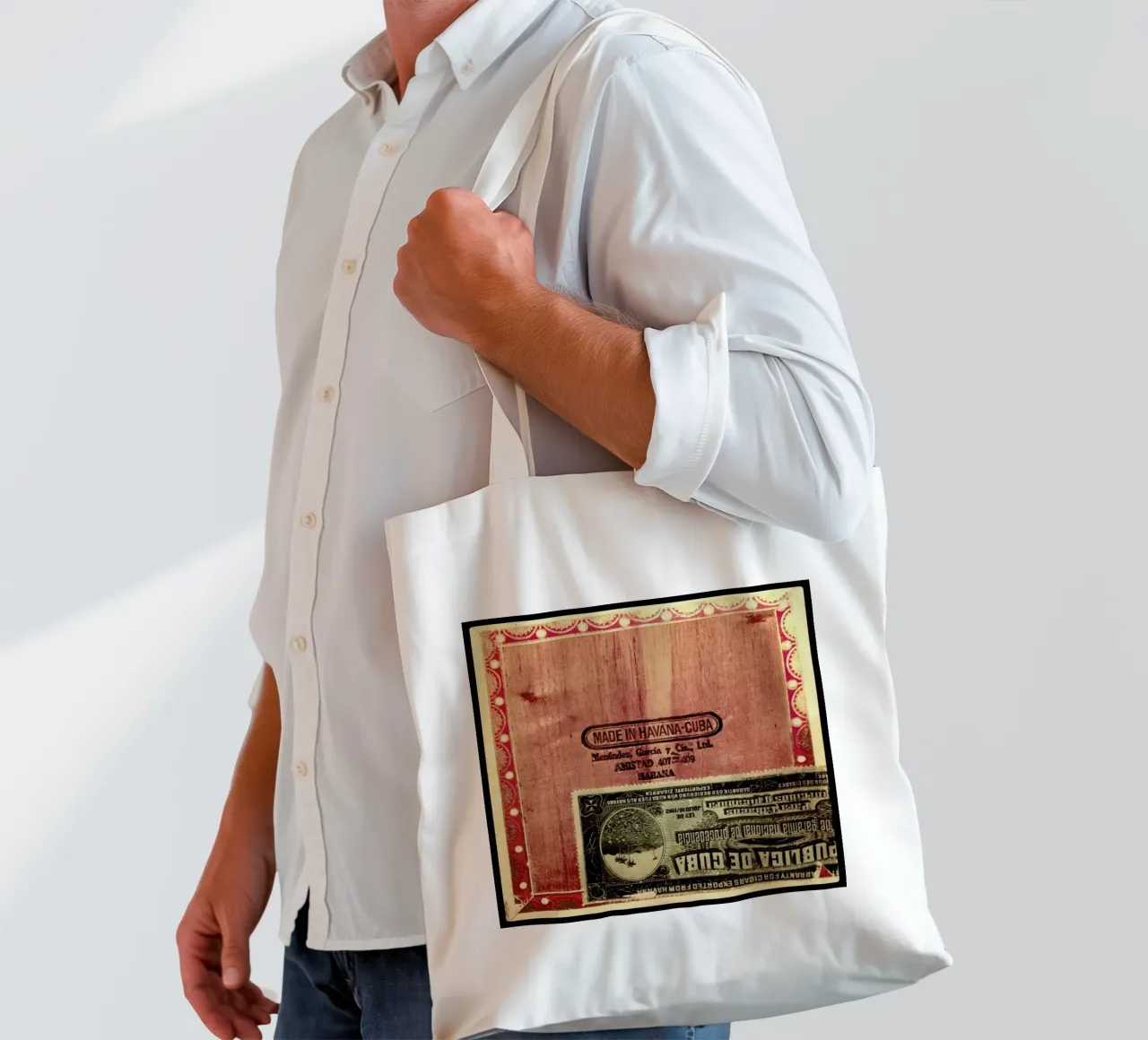 Cuban Rose borsa in juta da Ballack Art House