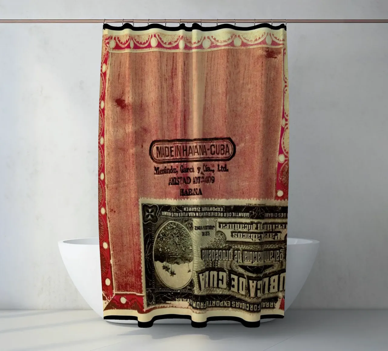 Cuban Rose tenda da doccia da Ballack Art House