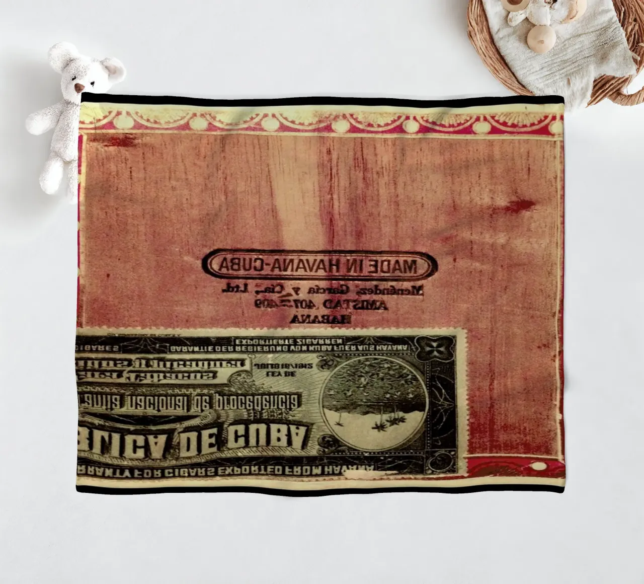 Cuban Rose coperta in pile da Ballack Art House