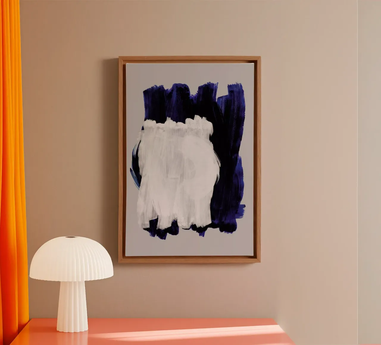 Abstract Brush Strokes 14 tela con Cornice a cassetta da Mareike Böhmer